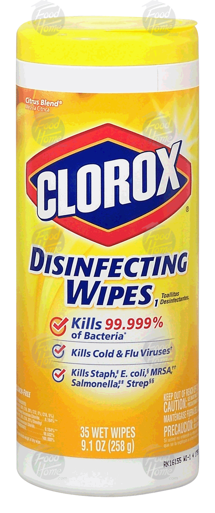 Clorox citrus blend disinfecting wet wipes bleach free, 7 x 8-in wipes Full-Size Picture